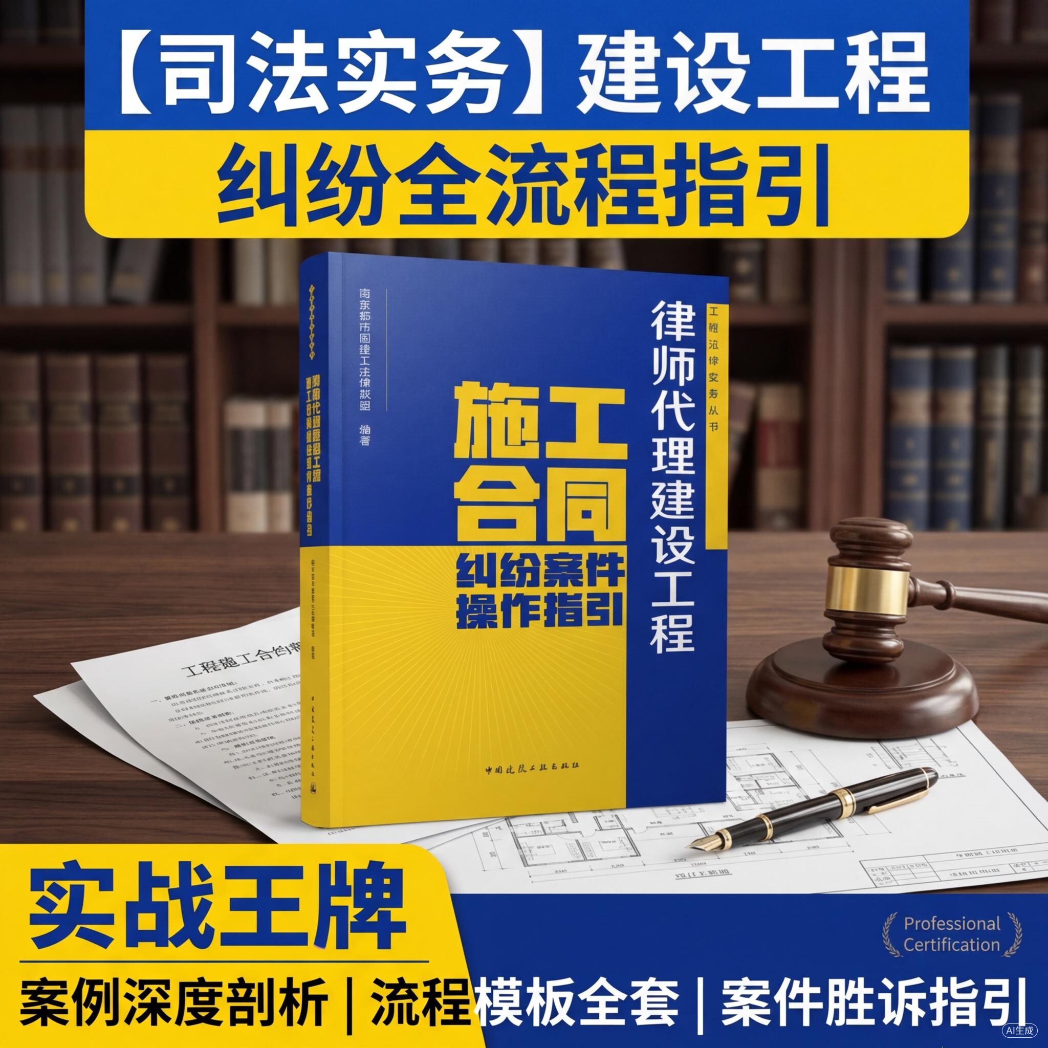 任选 律师代理建设工程施工合同纠纷案件操作指引 孙宁连9787112313372 工程法律实务丛书 中国建筑工业出版社