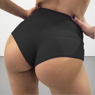 夜店钢管舞练功短裤heels跳舞twerk高腰运动瑜伽裤超短热裤练舞裤