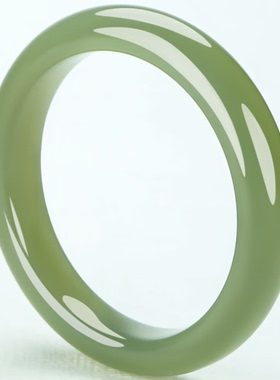 和田玉手镯女玉镯子晴水青玉湖水绿玉石手镯细玉镯女款年轻款