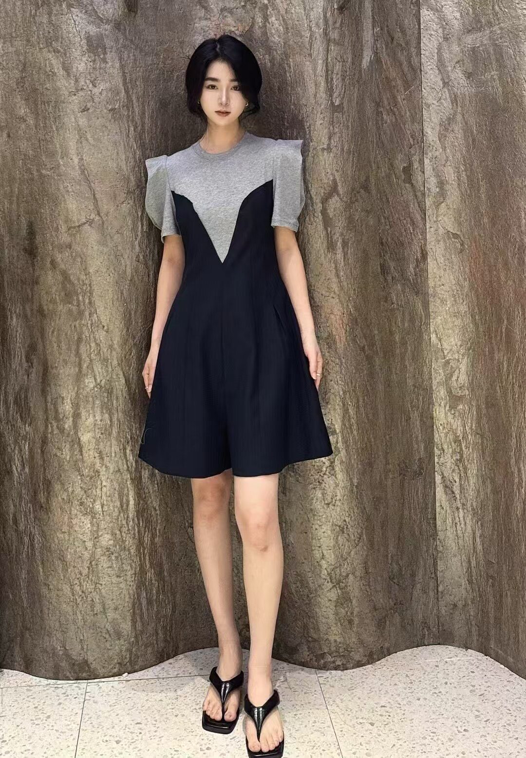 欧洲站原创设计师走秀款重工高定职业女裙套装