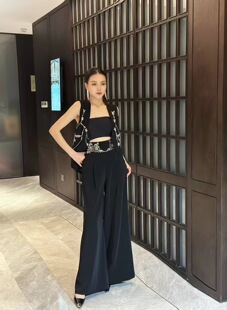 价格咨询.欧洲站原创设计师走秀款 901 重工高定气质女贵妇套装