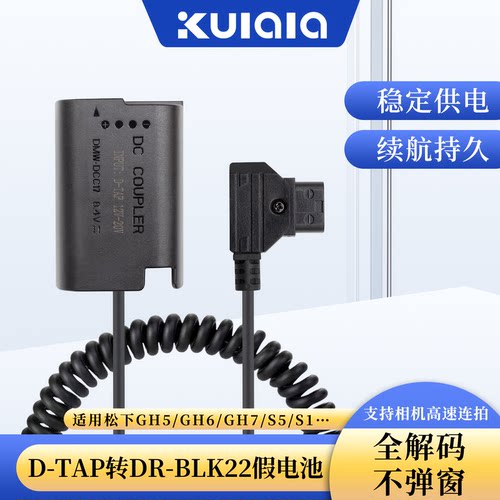 适用松下相机D-TAP转BLK22假电池