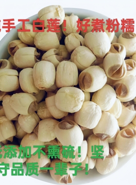 25年新鲜广昌白莲子无心去芯江西特产手工莲子干货精选500g包邮