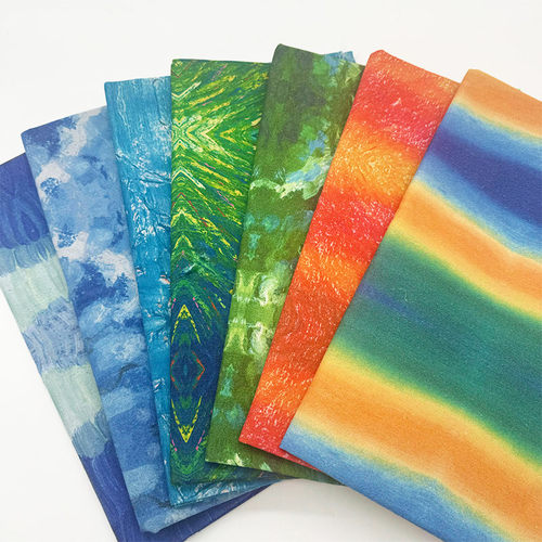 美式莫奈油画风桌布布艺加密棉麻布料长方形餐桌布茶几布装饰餐布