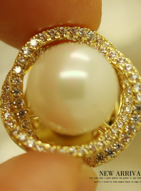 LZ160优雅圆珍珠合成锆石防走光韩国领针女领扣衬衫夹胸花收领口