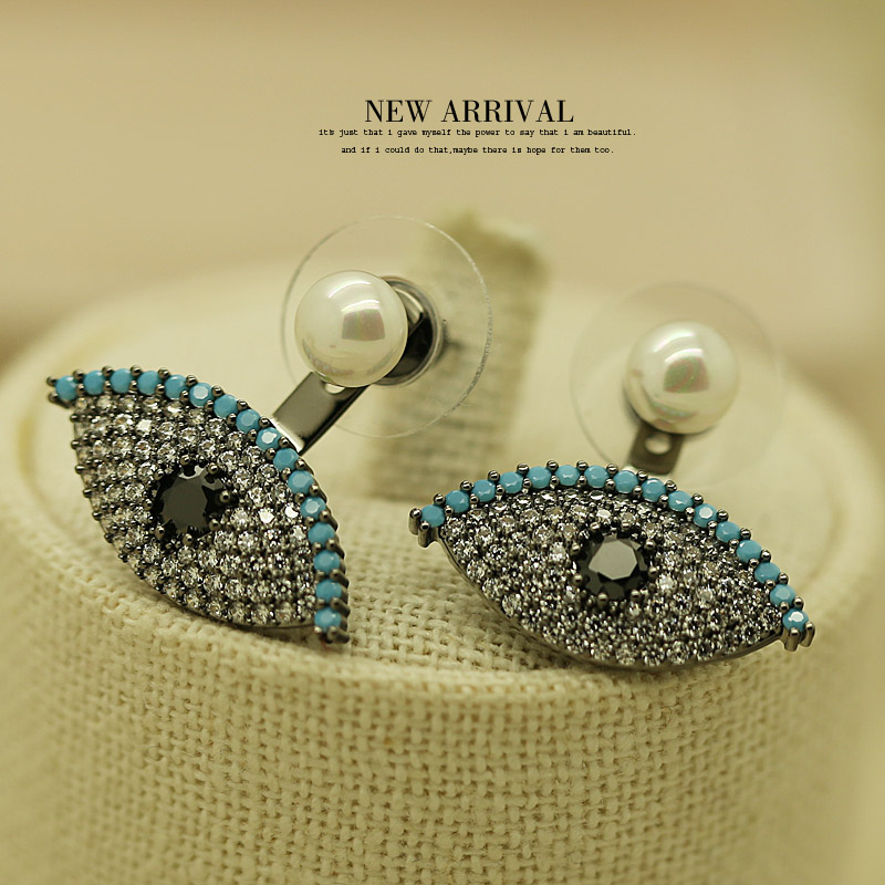 人工合成锆石时尚个性女耳钉