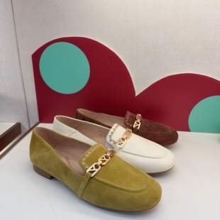 KISSCAT接吻猫乐福鞋26春新通勤平底鞋软底豆豆鞋女K76137a-51