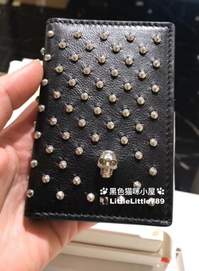 英国比斯特折扣 Alexander Mcqueen MCQ麦昆女士牛皮卡包零钱包