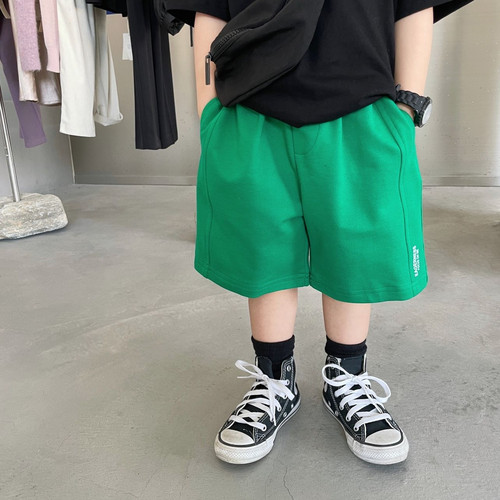 儿童短裤男童裤子夏款男宝宝休闲裤夏薄款小童中裤外穿灰色夏装潮
