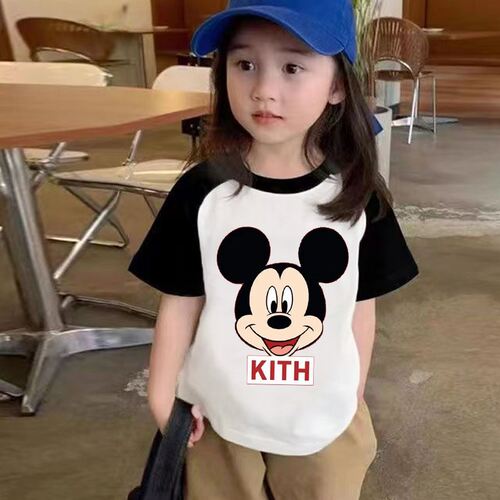 纯棉短袖t恤儿童卡通印花新款夏装中小童女孩宝宝外穿超萌夏季T恤