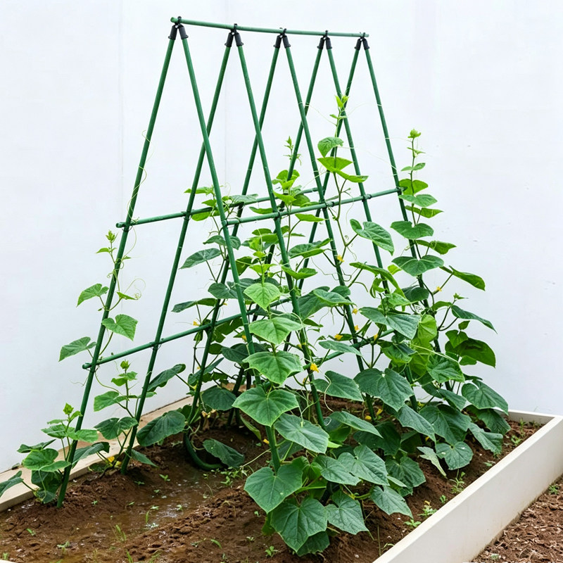 黄瓜爬藤架支撑杆菜园植物架子图片