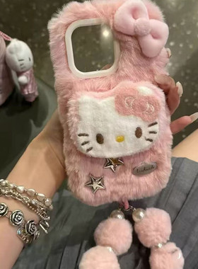 秋冬毛绒立体猫咪适用IQOOZ10TURBO手机壳IQOONEO9SPRO全包NEO10/12镜头7/8PRO硅胶13防摔U5小众Z3软壳Z6/Z9X