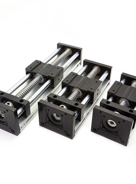 GGP/EB双光轴滚珠丝杆滑台直线模组电动丝杠滑轨传动十字滑台模组