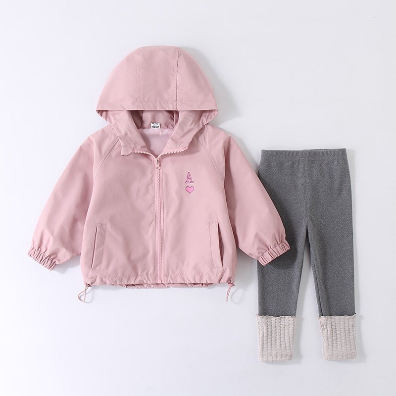 女童运动套装幼儿外套童装韩版打底裤两件套春季新款外穿潮童夹克