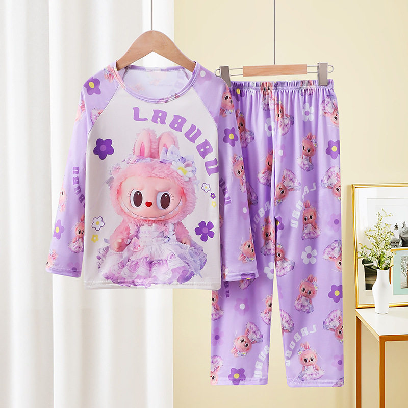 外贸儿童睡衣女孩春秋季长袖薄款2024新款女童卡通公主大童家居服,童装/婴儿装/亲子装,家居服套装,淘宝优惠券,粉丝福利购,淘宝优惠卷