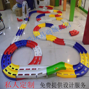 飞龙立交双轨跑道赛道比赛家用轨道四驱兄弟四驱车专用跑道