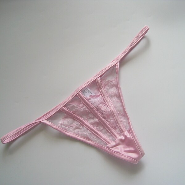 澳洲单bras~浅粉色性感低腰款女士丁字裤内裤蕾丝