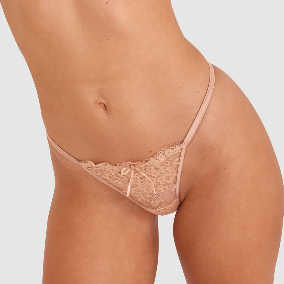 bras~浅肤色好品质柔软蕾丝女士性感低腰款丁字裤内裤有大码