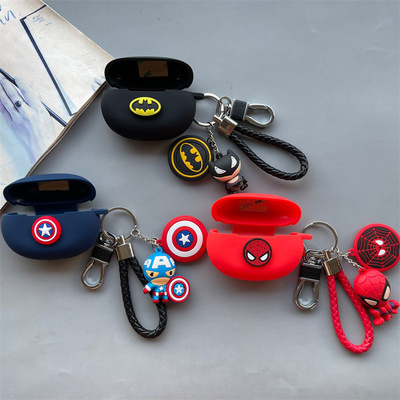 适用韶音OpenDots ONE E310镇无线蓝牙耳机可爱卡通复仇者联盟软壳硅胶保护套防尘壳时尚防丢防摔收纳套软壳