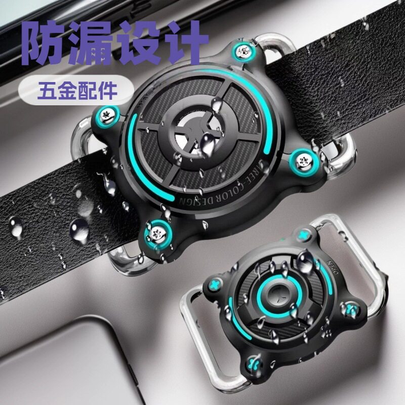 适用苹果airtag定位器宠物动物猫狗项圈防丢器防水保护套追踪器壳