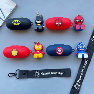 适用索尼Sony WF-C510无线蓝牙耳机可爱卡通复仇者联盟软壳硅胶保护套WFC500防尘壳防丢防摔收纳套WF-C700壳