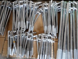 防滑F扳手 镀铬二爪阀门钩子 F型扳钩  二齿门钩厂家直销有现货