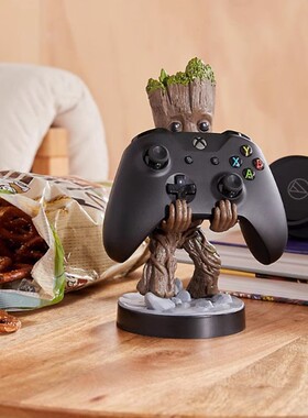 创意xbox游戏机手柄支架ps4动漫手办周边托架ps5握把置放收纳挂架