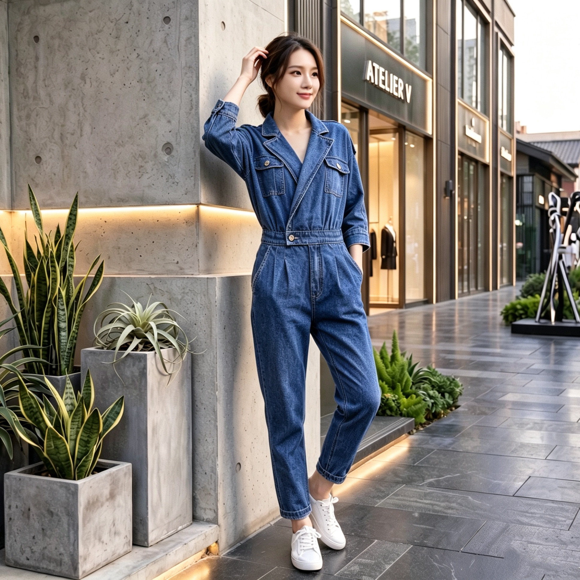 清仓春夏季新款韩版宽松显瘦百搭牛仔连体裤女休闲连衣裤工装裤潮