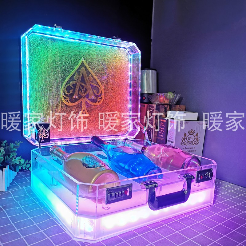 酒吧ktvled充电发光密码黑桃