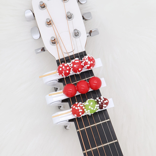 可爱糖葫芦电木吉他通用变调夹 吉他尤克里里民谣金属变调夹