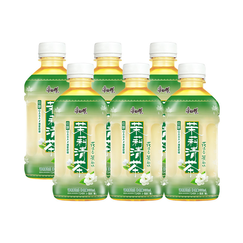 康师傅茉莉清茶330ml*6瓶整箱迷你瓶茉莉花茶饮料饮品团购批发