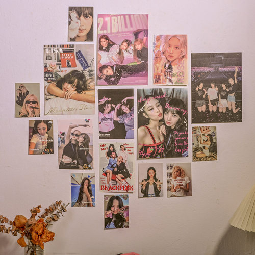 Blackpink小海报ins墙贴韩国女团组合周边明星卧室学生寝室装饰画