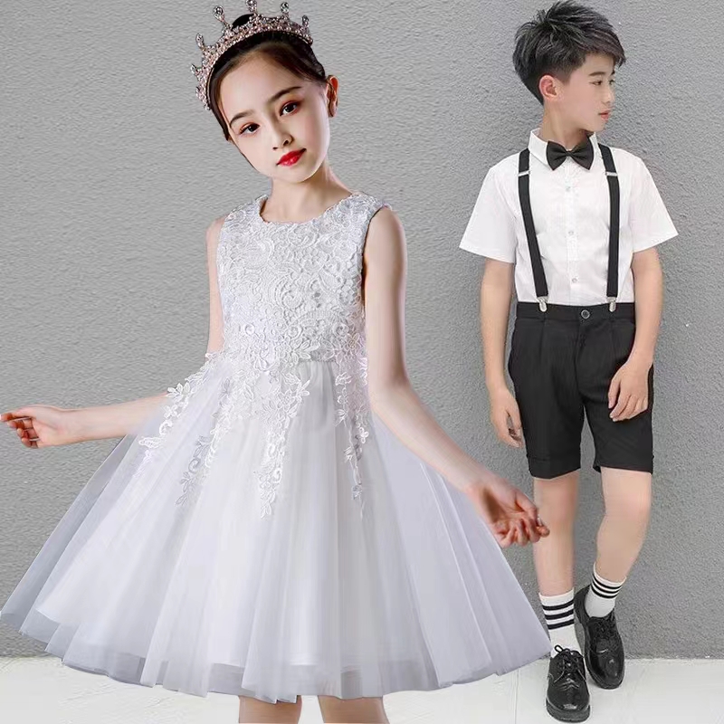 儿童节演出服合唱表演服装幼儿园舞蹈服女童公主裙子蓬蓬纱裙