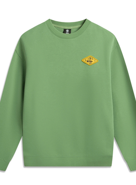 李宁反伍BADFIVE卫衣26春季新款男子立体裁剪宽松套头卫衣AWDW027