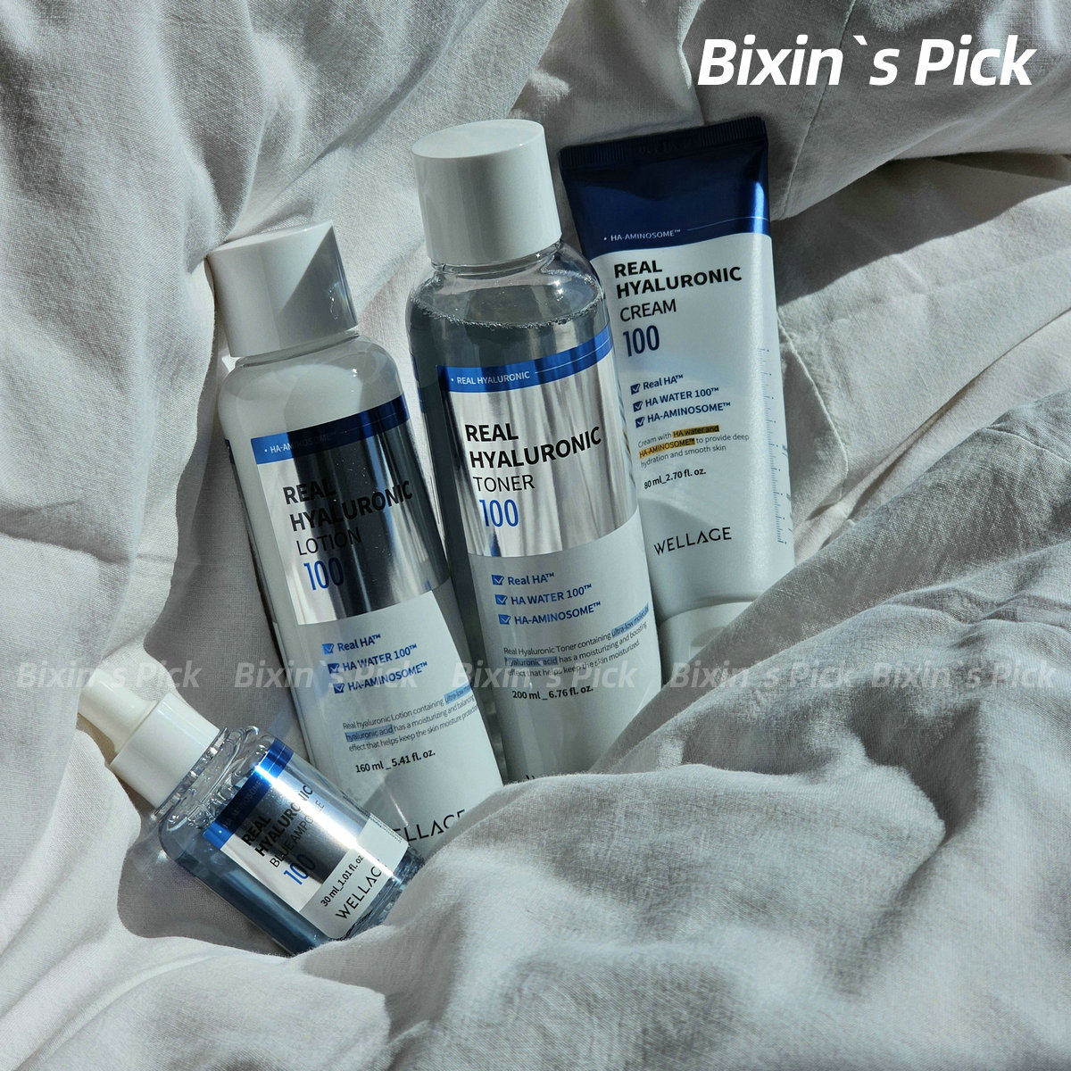 保湿界最严厉的母亲 韩国wellage唯拉珠水光玻尿酸补水面霜水乳