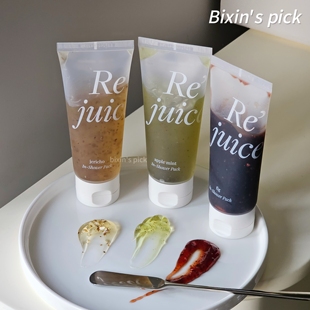 焕新回归!韩国ohiohoo涂抹面膜rejuice复活草无花果补水保湿提亮