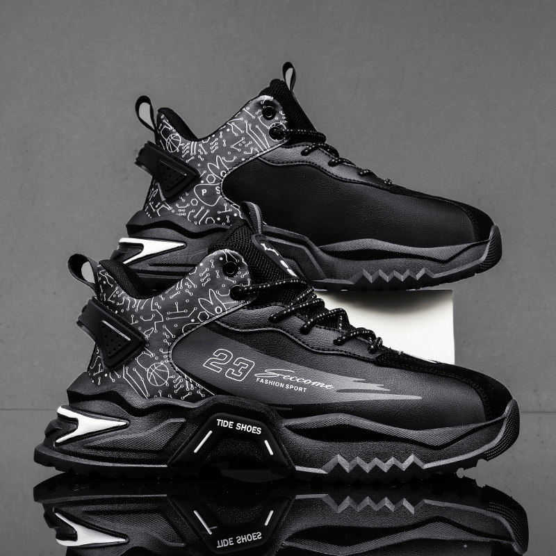 大尺码47男鞋春季面防水高筒鞋45运动休闲 鞋46皮面防水老爹鞋子3,流行男鞋,老爹鞋,淘宝优惠券,粉丝福利购,淘宝优惠卷