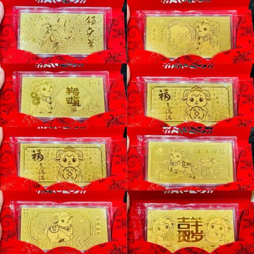 足金999羊年金钞1克黄金领头羊三羊开泰金钞送朋友闺蜜生日礼物