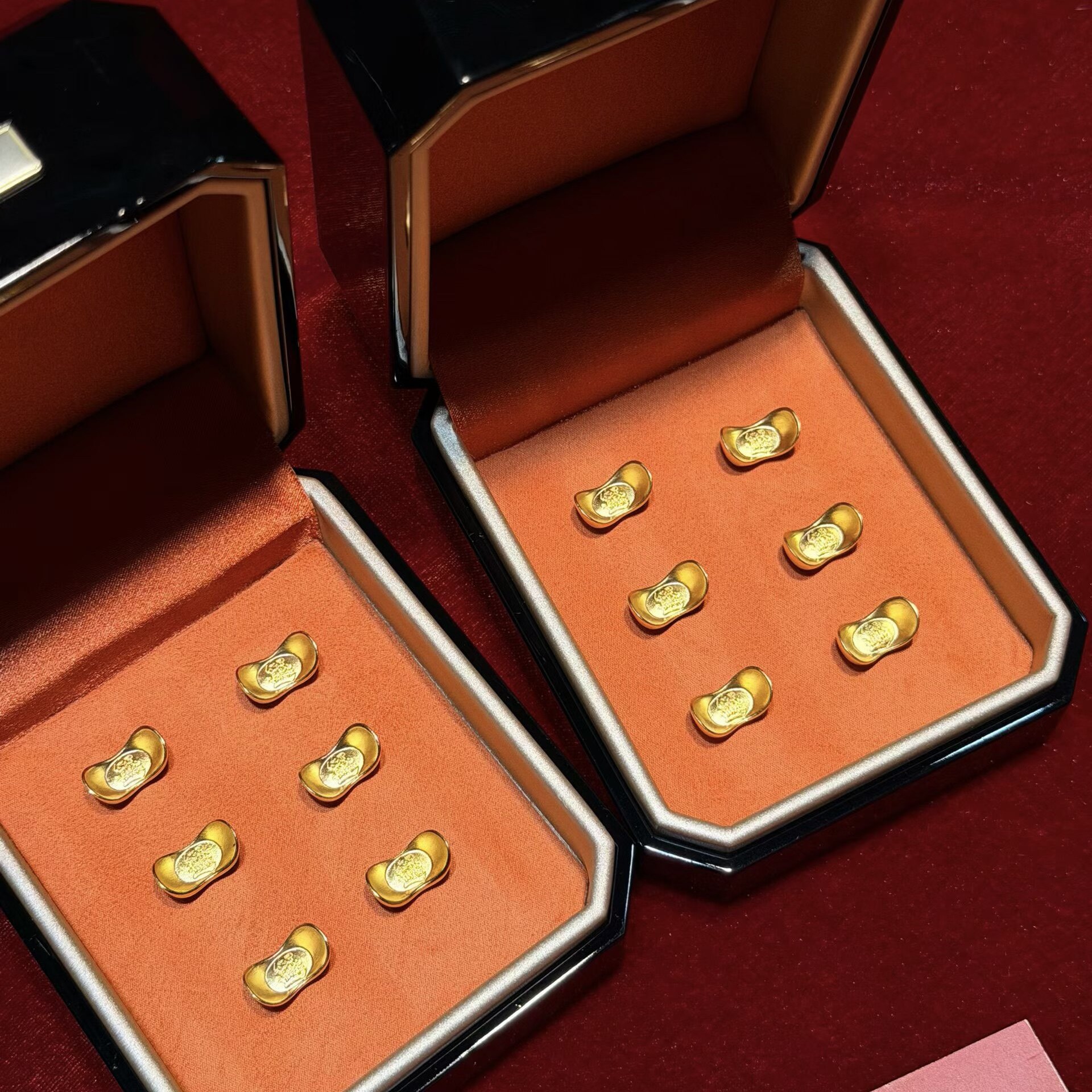 5克金锭黄金金元宝足金999元宝摆件送朋友宝宝乔迁新婚结婚礼物