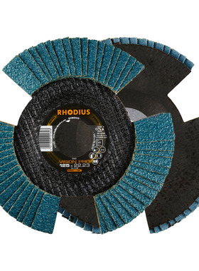 进口RHODIUS罗迪斯可视化百叶片125*22透明抛光片焊缝打磨百叶碟