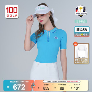 高弹透气日常网球高尔夫Polo衫 莱德杯运动短袖 25夏季 修身 T恤女装