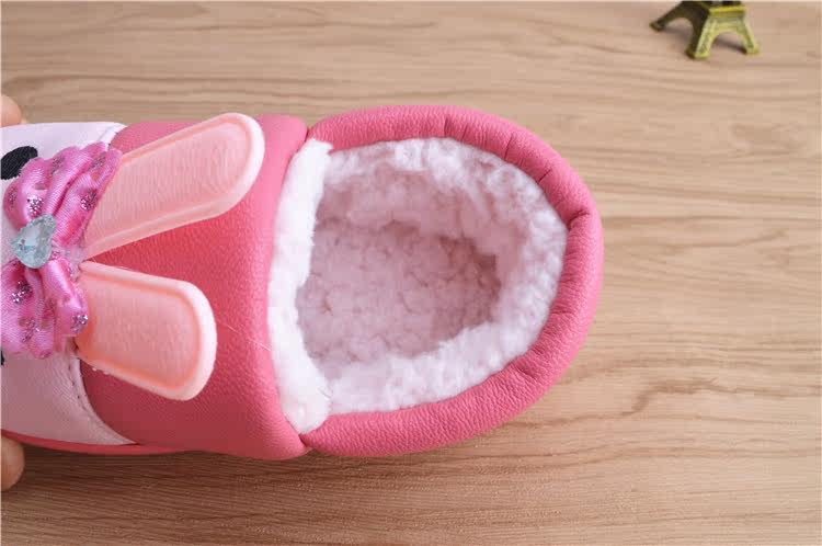 Chaussons enfants en autre pour hiver - semelle caoutchouc antidérapant - Ref 1003714 Image 3