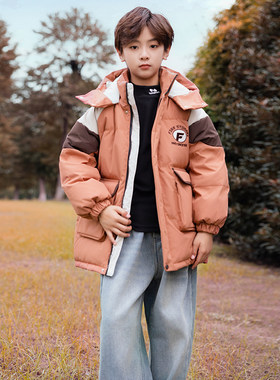 6小学生7男孩8冬季9中长款10羽绒服11岁儿童防风防寒外套潮170码