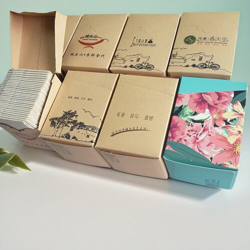 餐厅纸巾定制广告宣传翻盖餐巾纸