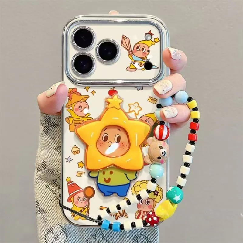 星星人支架适用苹果17PROMAX手机壳16全包红米小米15手机壳软全包