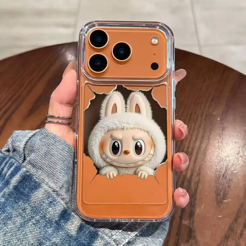 破墙小怪兽适用iPhone17Pro手机壳太空壳简约ins苹果17卡通可爱