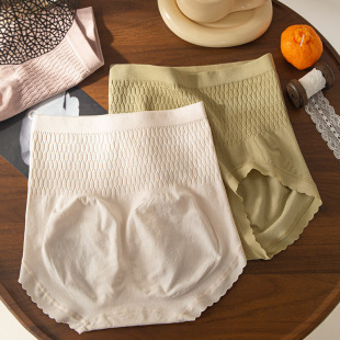 短裤 高腰内裤 女收腹提臀纯棉裆透气产后收小肚子过肚脐秋冬款