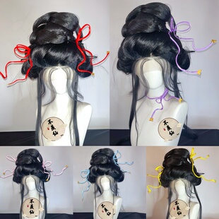 反重力蝴蝶汉服配饰多色仙气红发带cos带百搭蝴蝶结古风造型配饰