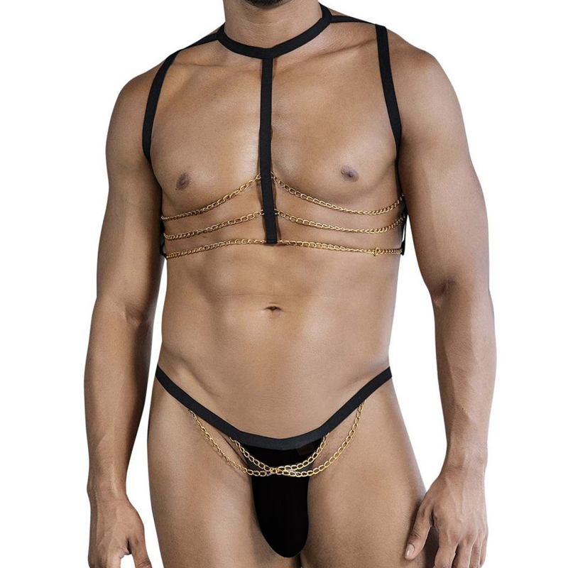 低腰男士镂空内裤丁字裤透气