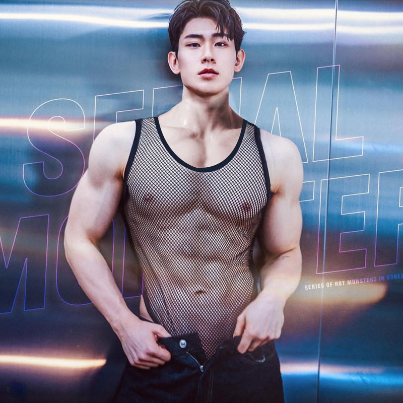 无袖背心男士夏季潮牌网纱健身运动坎肩衣服打底男装白色短袖t恤,男装,背心,淘宝优惠券,粉丝福利购,淘宝优惠卷